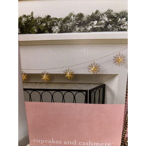 Cupcakes & Cashmere Metal Snowflakes Stars Garland Gold Christmas Holiday 6ft - Picture 4 of 4